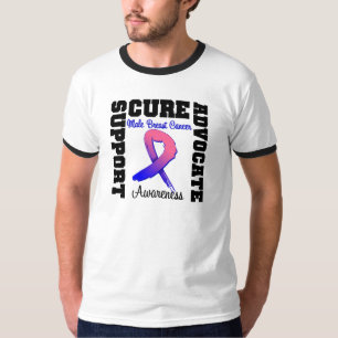 Unterstützung männlicher Brustkrebs Advocate Hei T-Shirt