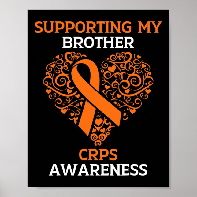 Unterstützung meines Bruders Rsd Crps Sensibilisie Poster (Vorne)