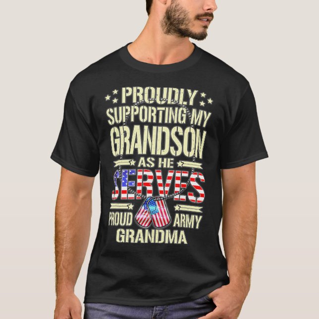 Unterstützung meines Enkelsohns, während er im Die T-Shirt (Vorderseite)