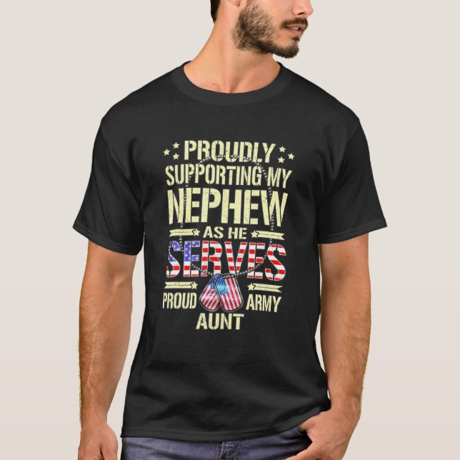 Unterstützung meines Nephew während seines Aufenth T-Shirt (Vorderseite)