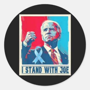 Unterstützung mit Joe Biden im Kampf gegen Protest Runder Aufkleber