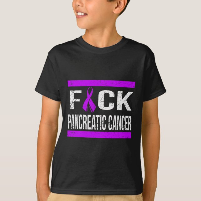 UNTERSTÜTZUNG PANKREATISCHER KREBSBEWUSSTSEIN FÜR  T-Shirt (Vorderseite)