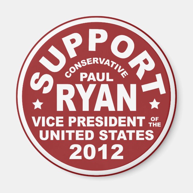 Unterstützung Paul Ryan Vice President Siegel Magnet (Vorne)