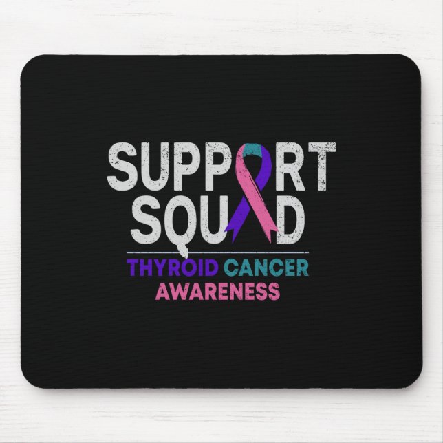 Unterstützung Schilddrüsenkrebs-Aufklärungsmonat R Mousepad (Vorne)