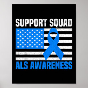 Unterstützung Squad als Awareness Montag US Americ Poster