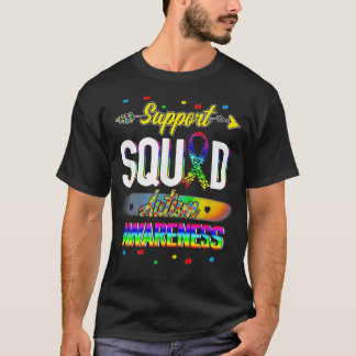 Unterstützung Squad Autismus Bewusstsein Puzzle St T-Shirt