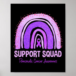 Unterstützung Squad Bauchspeicheldrüsenkrebs Bewus Poster