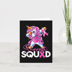 Unterstützung Squad Brustkrebs Bewusstsein rosa Ei Karte