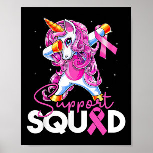 Unterstützung Squad Brustkrebs Bewusstsein rosa Ei Poster