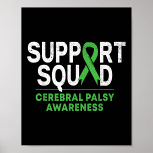 Unterstützung Squad Cerebral Palsy Sensibilisierun Poster