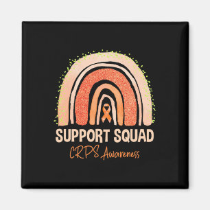 Unterstützung Squad CRPS Awareness Rainbow Orange Magnet