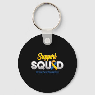 Unterstützung Squad Down Syndrome Awareness T21 Ho Schlüsselanhänger