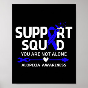 Unterstützung Squad Krieger Alopezie Bewusstsein F Poster