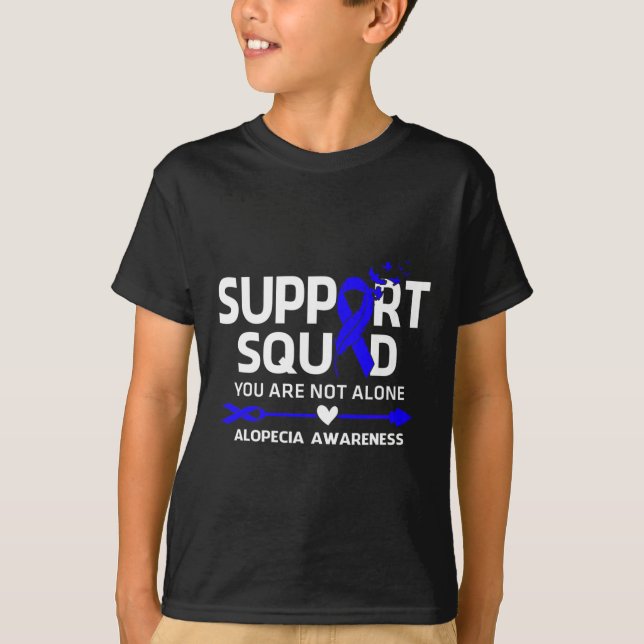 Unterstützung Squad Krieger Alopezie Bewusstsein F T-Shirt (Vorderseite)