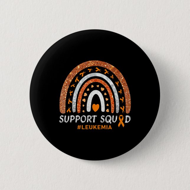 Unterstützung Squad Leukemia Bewusstsein Rainbow G Button (Vorderseite)