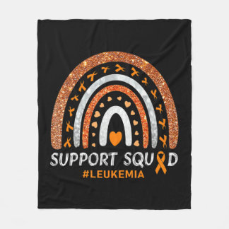 Unterstützung Squad Leukemia Bewusstsein Rainbow G Fleecedecke