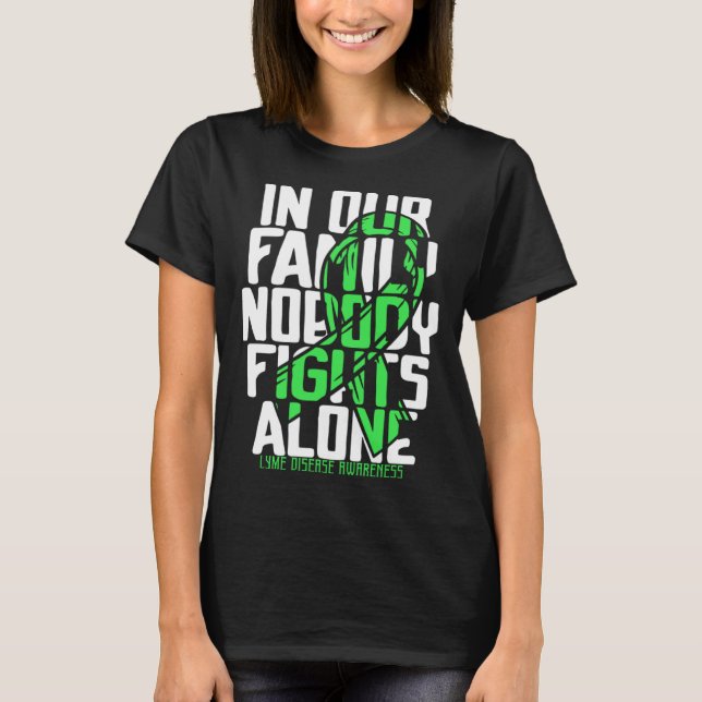 Unterstützung Squad Lyme Disease Warrior Family Aw T-Shirt (Vorderseite)