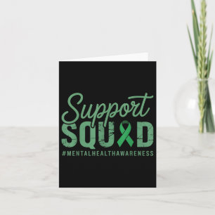 Unterstützung Squad Mental Health Awareness Karte