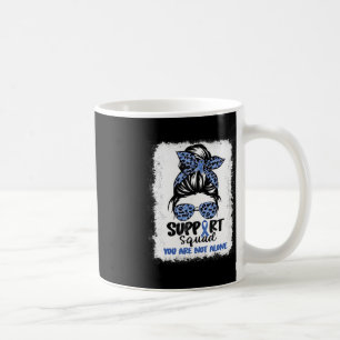 Unterstützung Squad Messy Bun Blue Warrior Alopeci Kaffeetasse