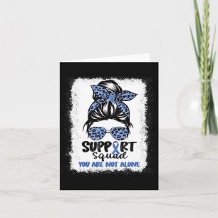Unterstützung Squad Messy Bun Blue Warrior Alopeci Karte
