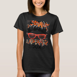Unterstützung Squad Messy Bun Butterfly Orange Rib T-Shirt