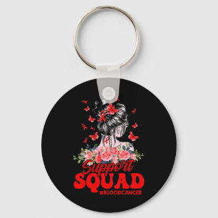Unterstützung Squad Messy Bun Butterfly Red Ribbon Schlüsselanhänger
