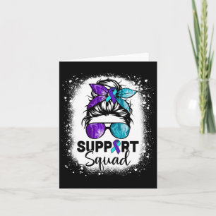 Unterstützung Squad Messy Bun Suizidprävention Awa Karte