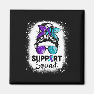 Unterstützung Squad Messy Bun Suizidprävention Awa Magnet