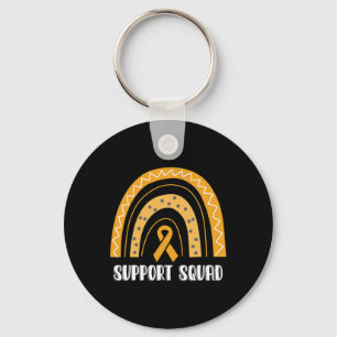Unterstützung Squad Orange Rainbow Ribbon Rsd Crps Schlüsselanhänger