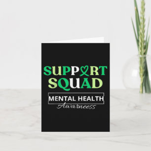 Unterstützung Squad Sunflower Hair Mental Health A Karte