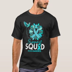 Unterstützung Squad Sunflower Hummingbird PCOS Bew T-Shirt