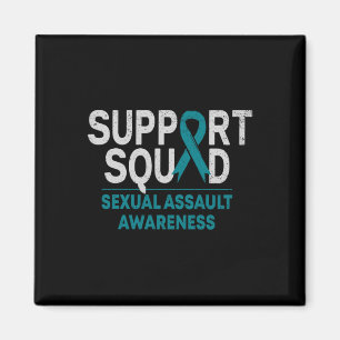 Unterstützung Squad Ual Auleness Month Aquamarine Magnet