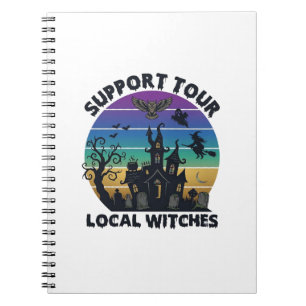 Unterstützung Tour Lokale Hexen Halloween Spukhaus Notizblock