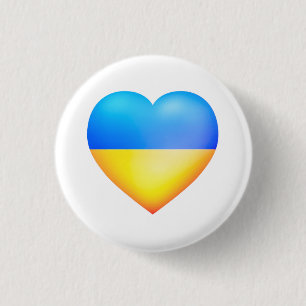 Unterstützung Ukraine Button ukrainisches Flag Her