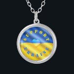 Unterstützung Ukraine Necklace Ukrainian Flag Herz Versilberte Kette<br><div class="desc">Unterstützung Ukraine Ketten - Freiheit Frieden - ukrainische Flagge - Herzsolidarität - Starke Gemeinsamkeit - Freiheit Sieg ! Sie können Support Ukraine auch auf mehr als 1000 Zazzle Produkte übertragen ! Ändern und verschieben oder entfernen und fügen Sie Elemente / Text mit Anpassungstool ! Wir stehen mit UKraine ! FREEDOM...</div>