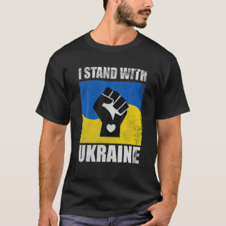 Unterstützung Ukraine T-Shirt, ukrainische Flagge, T-Shirt