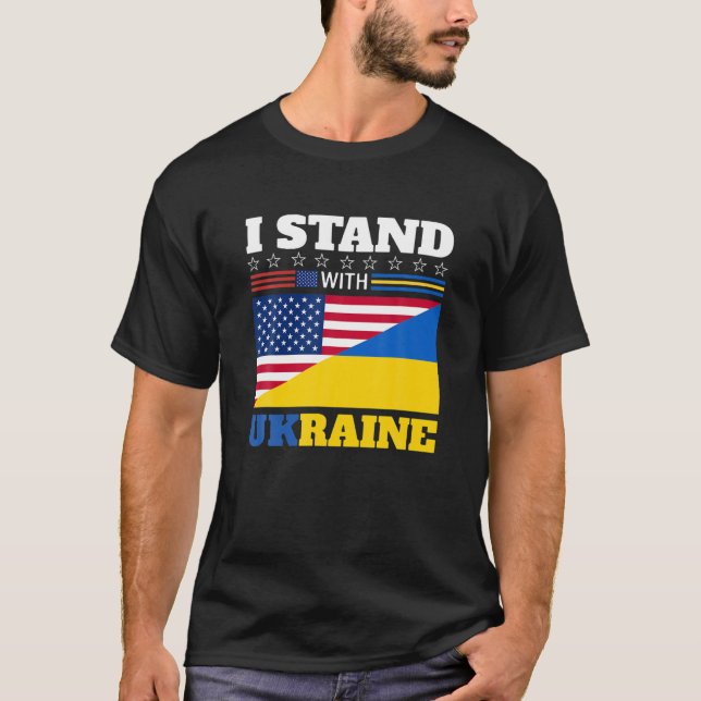 Unterstützung Ukraine Ukraina Ukrainische Niedlich T-Shirt (Vorderseite)