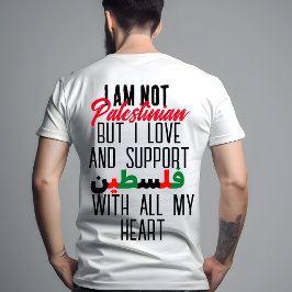 Unterstützung und Freie Palästinafahne T-Shirt