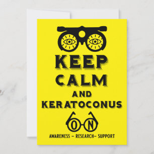 Unterstützung und Sensibilisierung für Keratokonus Ankündigung