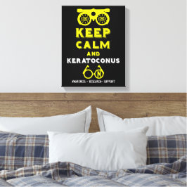 Unterstützung und Sensibilisierung für Keratokonus Leinwanddruck