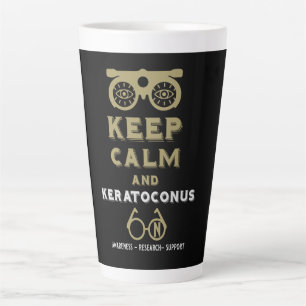 Unterstützung und Sensibilisierung für Keratokonus Milchtasse