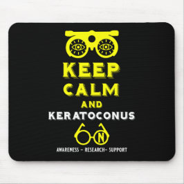 Unterstützung und Sensibilisierung für Keratokonus Mousepad