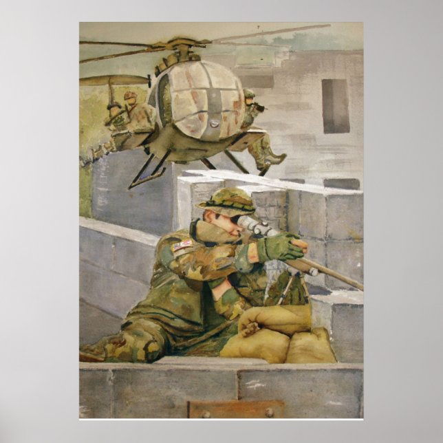 Unterstützung unserer Streitkräfte-Sondereinsatzkr Poster (Vorne)