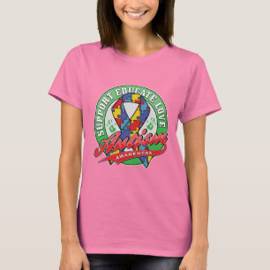 Unterstützung von Autismus - Bildung - Liebe T-Shirt