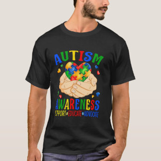Unterstützung von Autismus Erziehungsbeauftragter T-Shirt