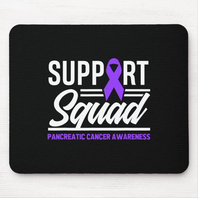 Unterstützung von Bauchspeicheldrüsenkrebs Mousepad (Vorne)