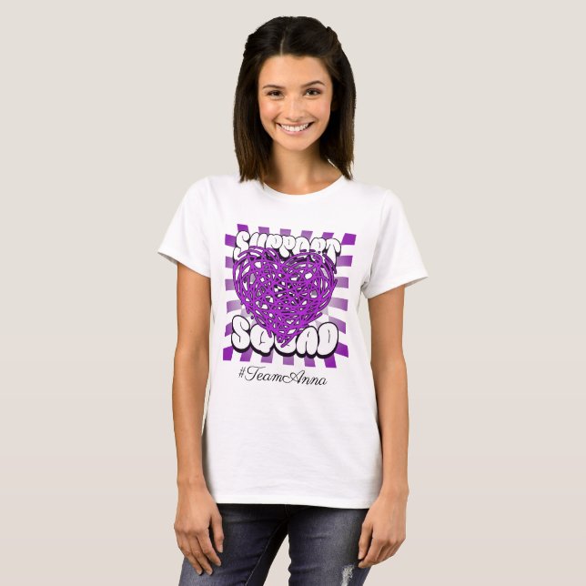 Unterstützung von Bauchspeicheldrüsenkrebs Squad I T-Shirt (Vorne ganz)