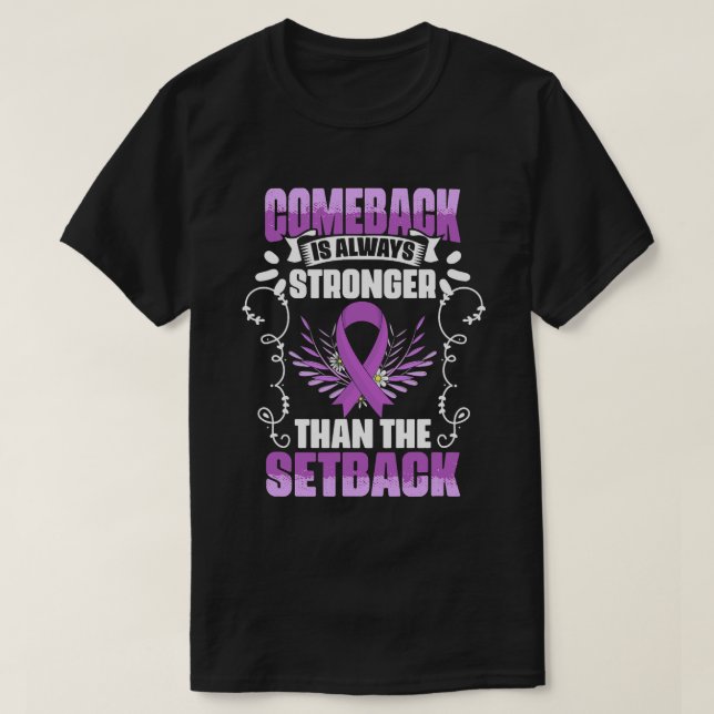 Unterstützung von Bauchspeicheldrüsenkrebs T-Shirt (Design vorne)