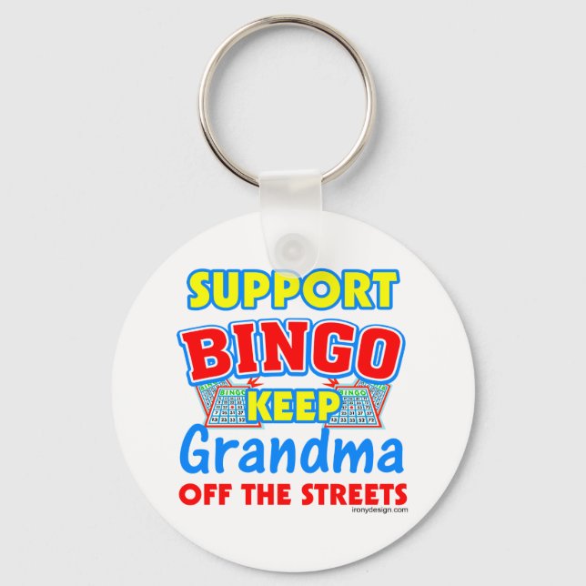 Unterstützung von Bingo Oma Schlüsselanhänger (Vorderseite)