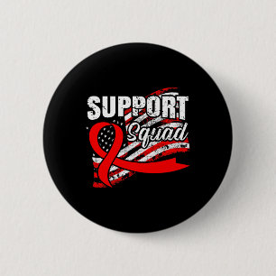 Unterstützung von Blutkrebs Squad USA Flag Awarene Button